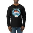 thumbnail image 1 of Red Fish Sciaenops Ocellatus Mens Long Sleeve Shirt, Black, Small, 1 of 3