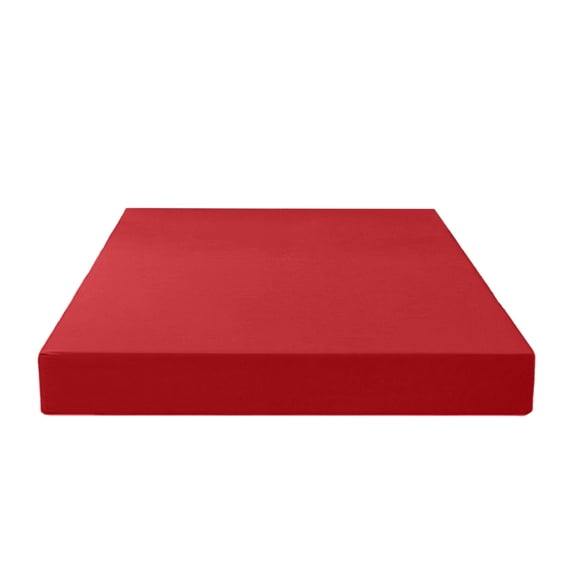 Red Fitted Bed Cover With Deep Pockets For Thick Mattresses Soft Touch And Fade Proof For Long Term Use In Bedroom 78.7X55.1X11.81 Inch