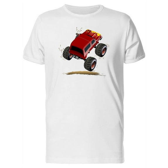 Red Flaming Monster T-Shirt Men -Image by Shutterstock, Male 3X-Large