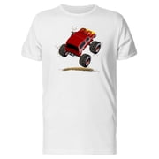 Red Flaming Monster T-Shirt Men -Image by Shutterstock, Male Medium