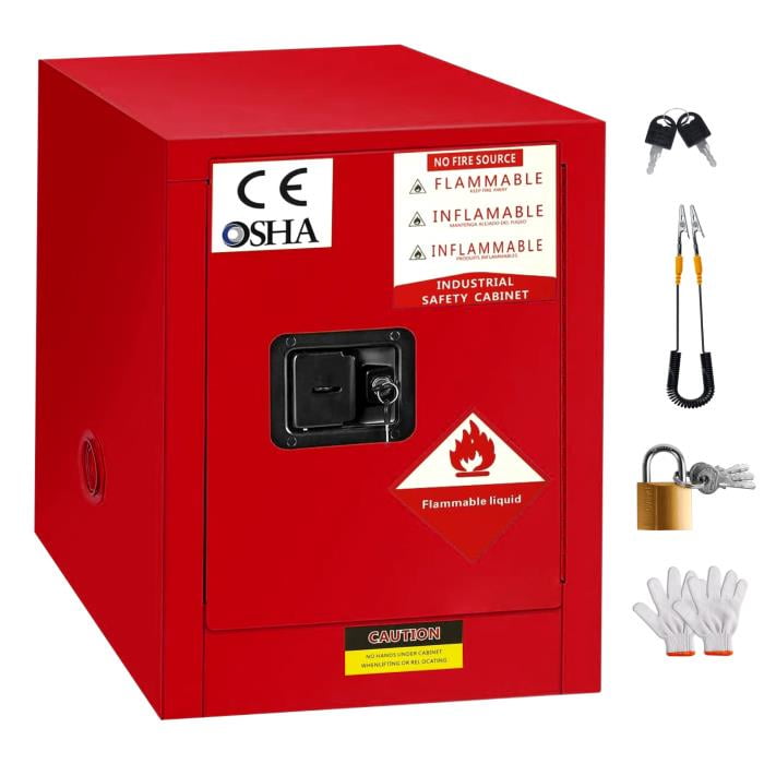 Red Flammable Safety Cabinet for Chemical Storage Explosion Proof Red Flammable Safety Cabinet for Chemical Storage Explosion Proof