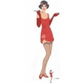 thumbnail image 1 of Red Flapper Cardboard Cutout Cardboard Cutout, 1 of 1