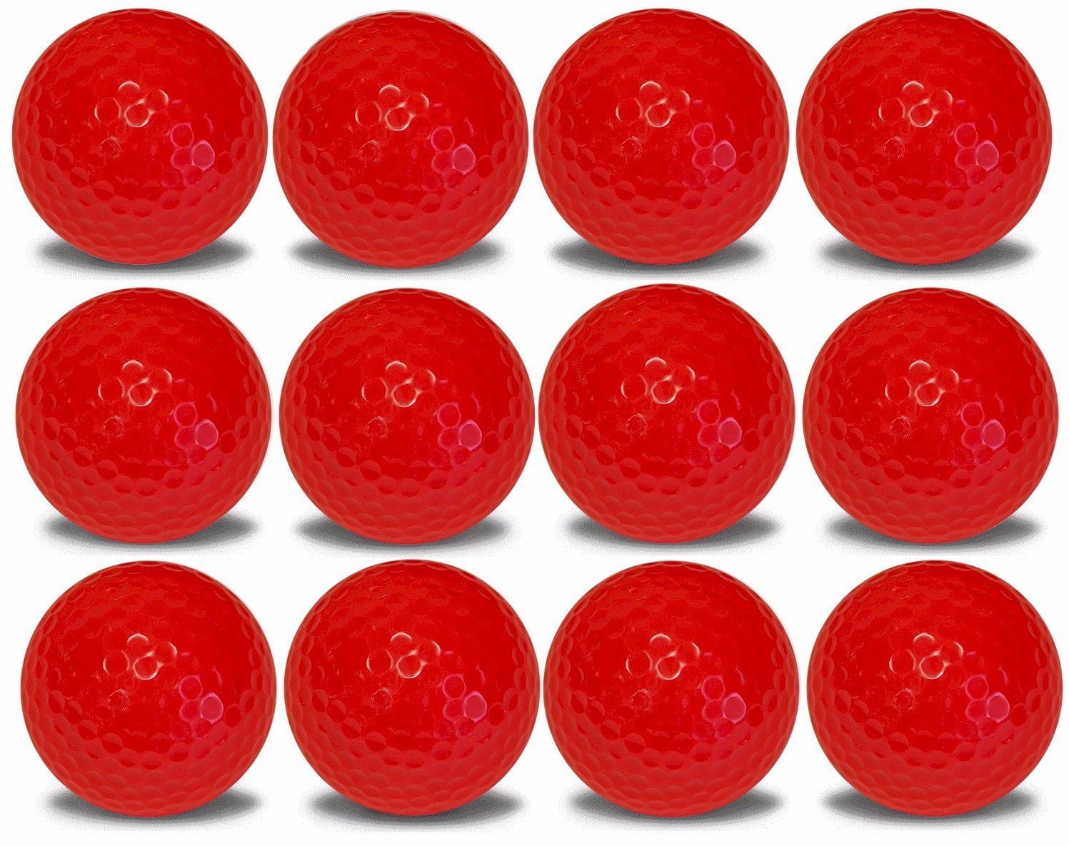 Red Floating Golf Balls – 12 Pack – Water Range Practice Balls by GBM Golf