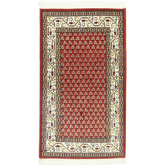 Red Floral 3X5 Indo Botemir Oriental Rug