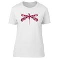 thumbnail image 1 of Red Floral Dragonfly T-Shirt Women -Image by Shutterstock, Female Small, 1 of 2