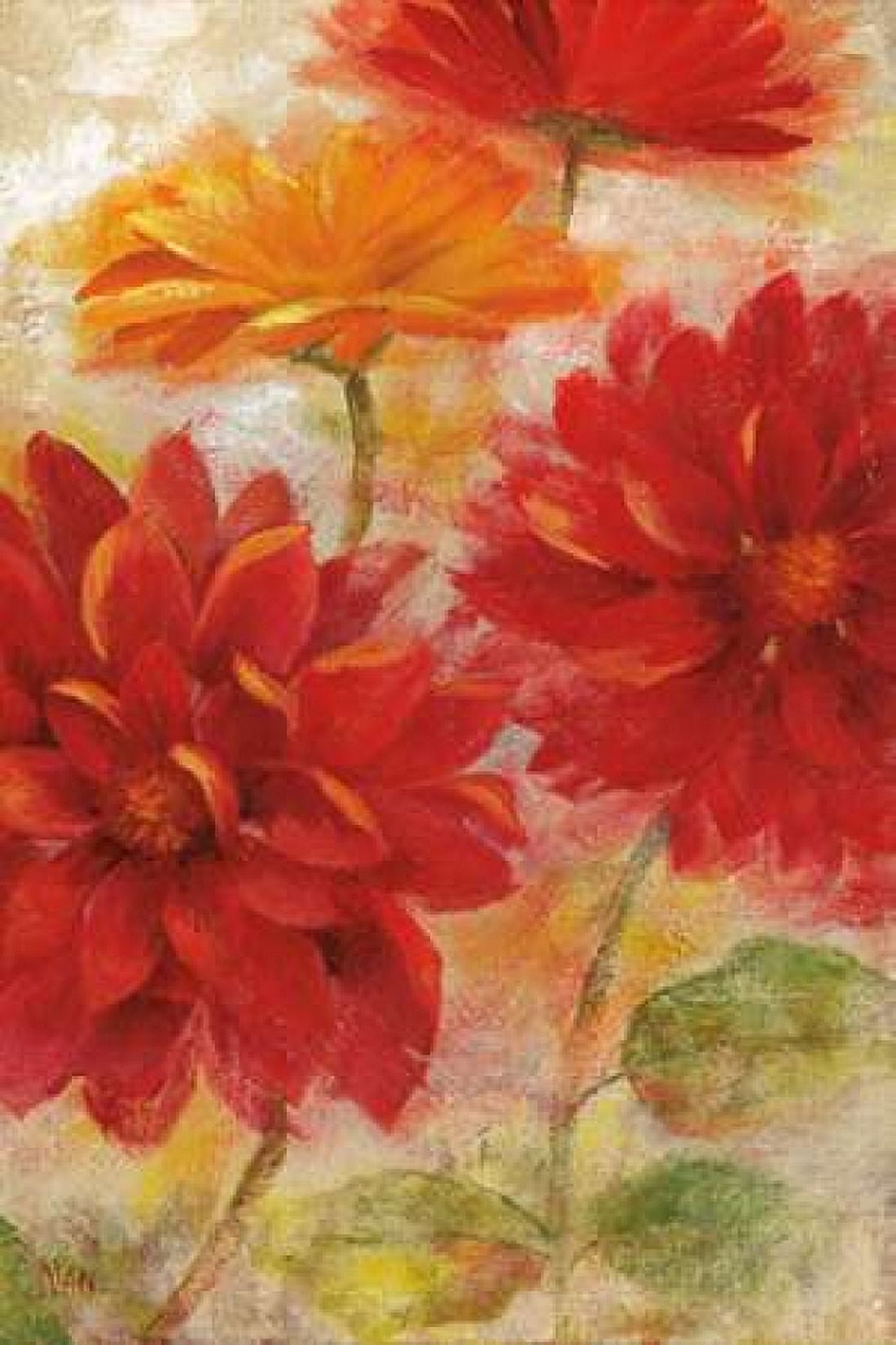 Red Floral II Canvas Art - Nan (24 x 36)