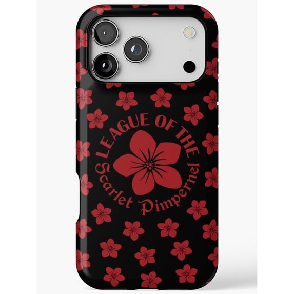 Red Floral League of the Scarlet Pimpernel Tough Case for Apple iPhone ...