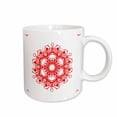 thumbnail image 1 of 3drose, Red Floral Mandala, 15oz Mug, 1 of 6