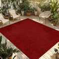 thumbnail image 1 of Red Floral Outdoor Rug 5x8 Ft - Reversible Patio Rug Outdoor Camping Rugs, Country Farmhouse Abstract Flowers Pattern Washable Indoor Outdoor Area Rugs, Non-Slip Outdoor Carpet Runner for Deck/Porch, 1 of 8