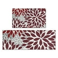 thumbnail image 1 of Red Floral and Petal Pattern Kitchen Rugs Sets Of 2,Anti Fatigue Kitchen Mat Rugs Non Slip Washable,Decorative Kitchen Floor Mats for Kitchen,Sink,Laundry,17"x30"+17"x47", 1 of 7