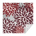 thumbnail image 1 of Red Floral and Petal Pattern Square Tablecloth,Waterproof Square Table Cover,Wipeable Spillproof Washable Table Cover for Home Kitchen Party Decor 42"X42"(107x107cm), 1 of 6
