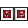 Red Floral Wall Art, Set of 2