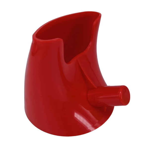Red Flour Funnel For Mixer Ksm150, Anti-Splash Easy Pour Accessory, Food-Safe Plastic, Prevents Caking, Mess-Free Baking Tool, 4.6 In Top Diameter