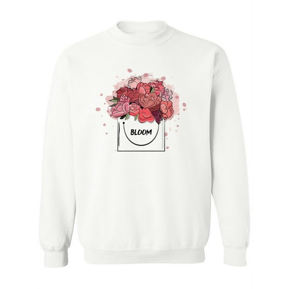 Red Flower Bag. Sweatshirt Women -Image by Shutterstock, Female 4X-Large