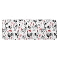 thumbnail image 1 of Red Flower Chicken Pattern Kitchen Rug Mat,Kitchen Runner Rugs Non Skid Washable,Decorative Kitchen Floor Mats for Kitchen,Sink,Laundry,17"x47.2", 1 of 7