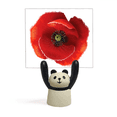 thumbnail image 1 of Red Flower Painting Big Corn  Memo Holder Cartoon Animal Panda Stand Decoration, 1 of 3