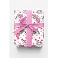 thumbnail image 1 of London Penny Premium Wrapping Paper - Red Flower Power, 1 of 4