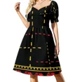 thumbnail image 1 of Red Flower With es line Sleeveless Dress dresses with long sleeves summer clothes elegant chic wedding evening dresses Dress, 1 of 5