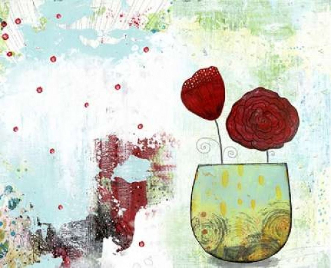 Red Flowers Canvas Art - Sarah Ogren (20 x 24)