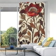 thumbnail image 1 of Red Flowers and Leaves Blackout Curtain Panels Drapes Privacy Assured with Light Filtering Curtains for Living room Bedroom Bathroom Window, 1 of 6