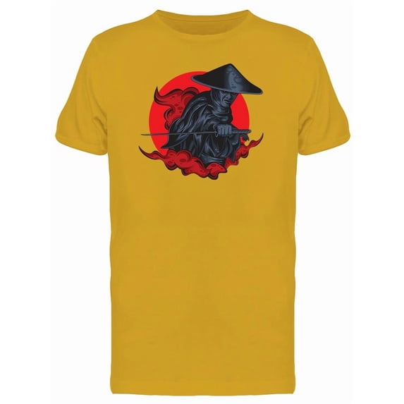 Red Flying Mat Samurai T-Shirt Men -Image by Shutterstock, Male x-Large