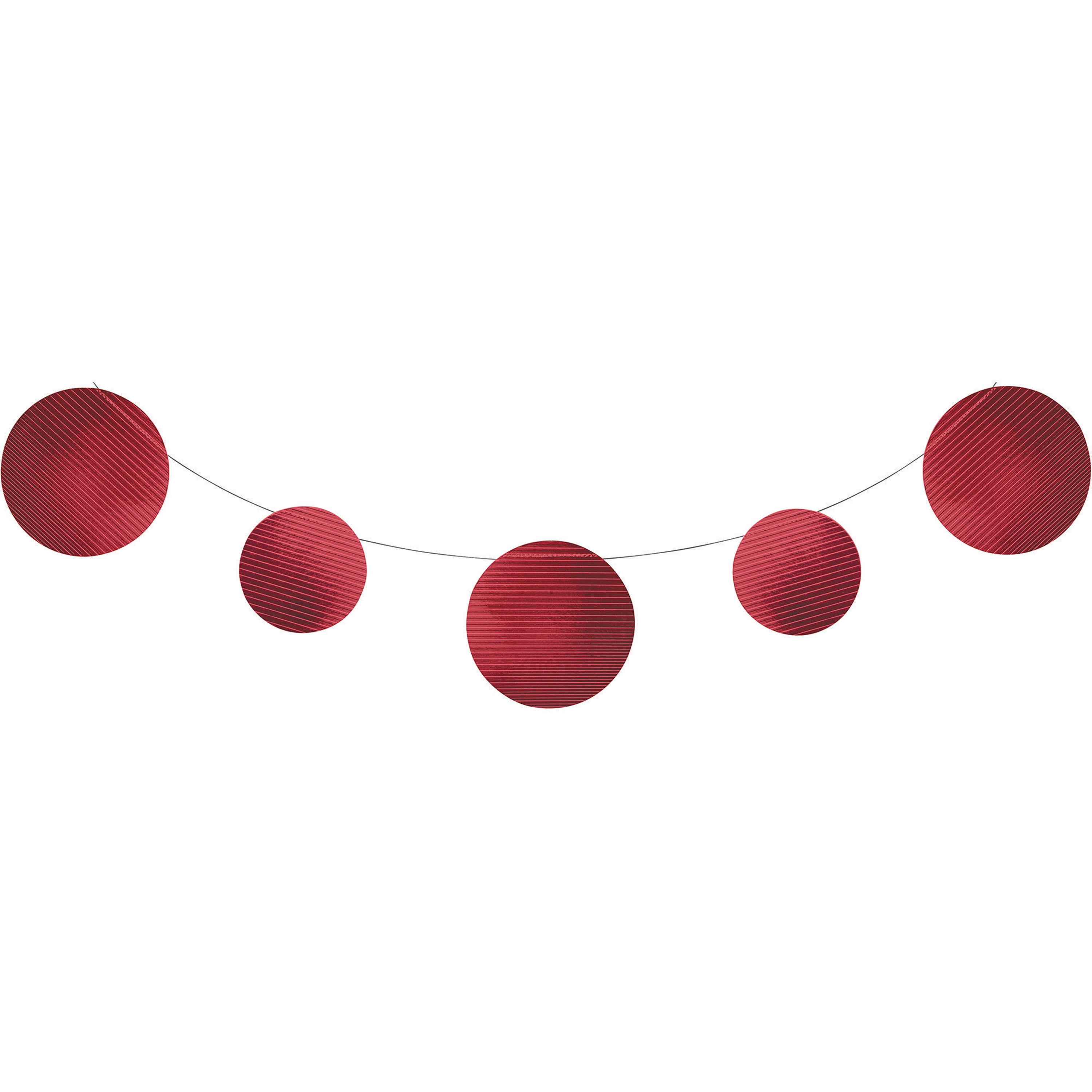 Red Foil Embossed Banner