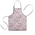 thumbnail image 1 of Red Football Event Elements Pattern Kids Aprons for Girls and Boys,Adjustable Neck Strap Toddler Aprons for Kids Cooking Baking, 1 of 7