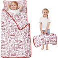 thumbnail image 1 of Red Football Event Elements Pattern Toddler Nap Mats for Kids Preschool,Sleeping Mat Bag or Kids,Toddler Sleeping Bag,Toddler Nap Mat or Daycare, 1 of 6