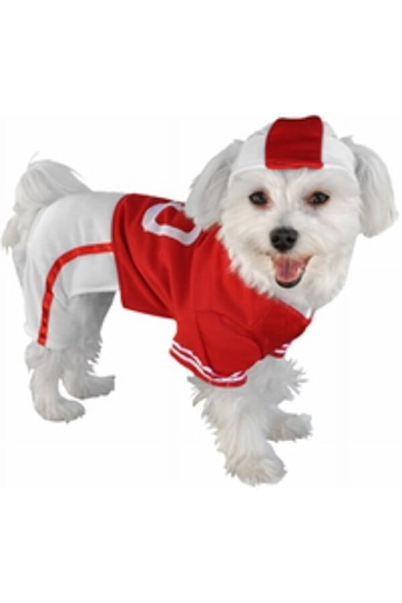 Red Football Player Dog Costume