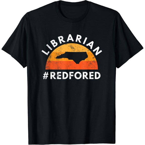Red For Ed North Carolina Librarian Public Education T-Shirt Size S-5XL