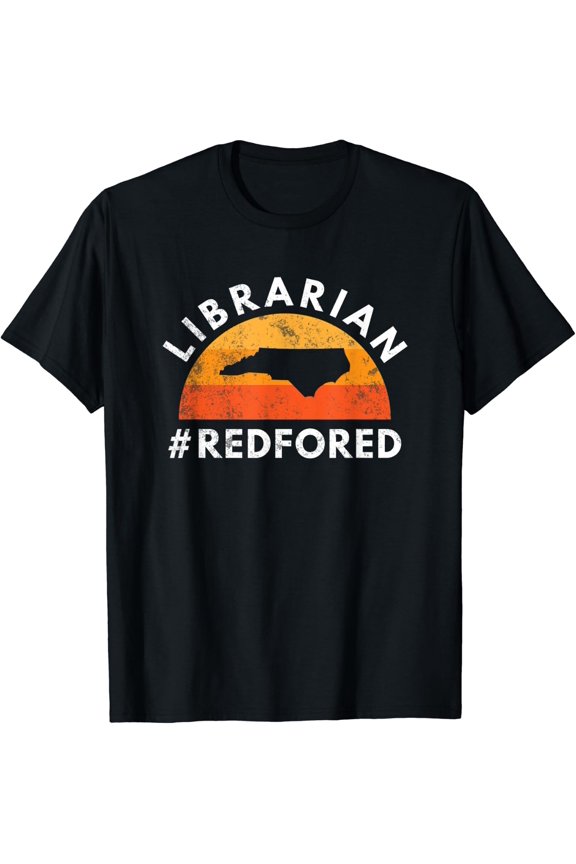 Red For Ed North Carolina Librarian Public Education T-Shirt Size S-5XL
