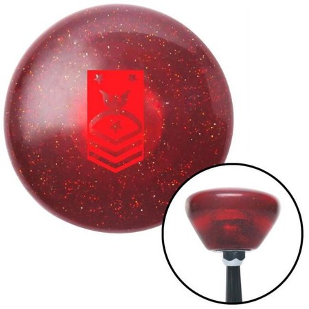 Red Force or Fleet Command Red Retro Metal Flake Shift Knob with M16 x 1.5 Insert Brody