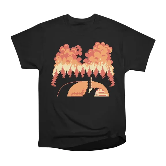 Red Forest Fires T-Shirt Tee Gift For Him Merch For Her Apparel For Friend