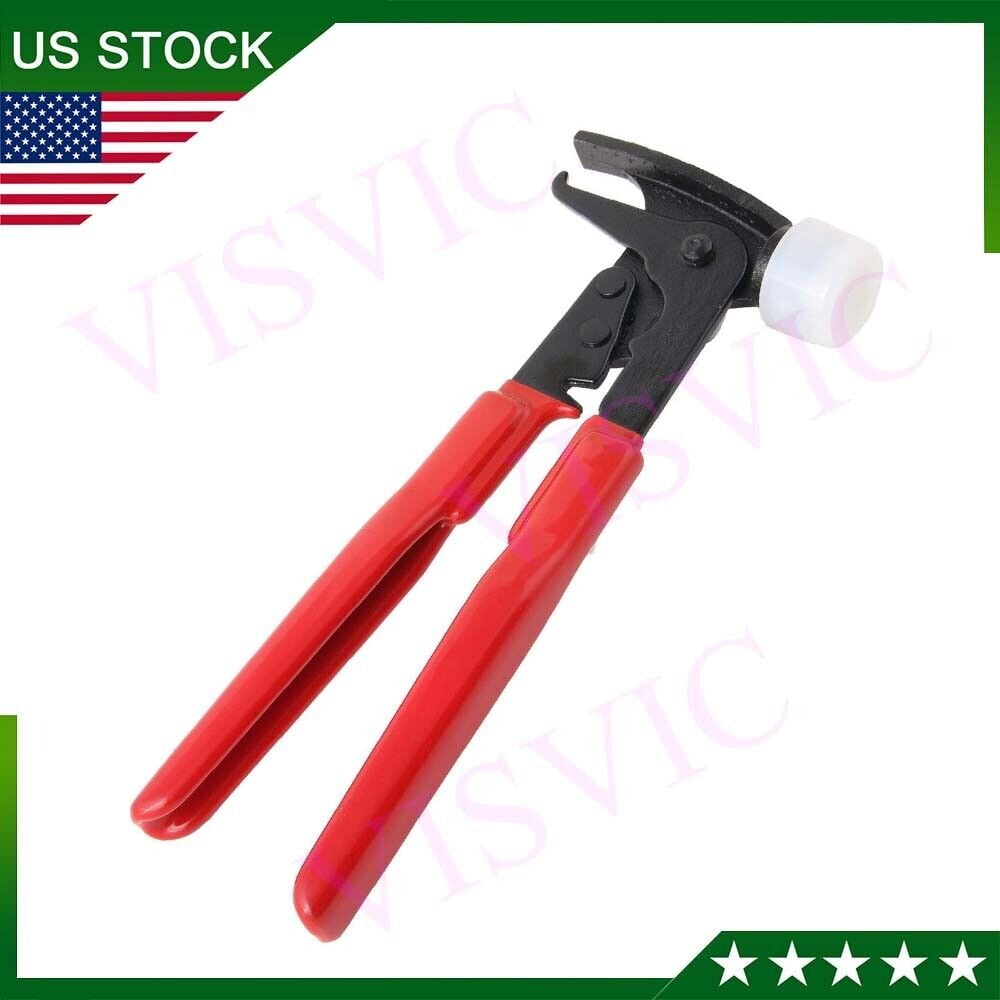 Red Steel Wheel Weight Hammer Pliers Wheel Balancing Repair