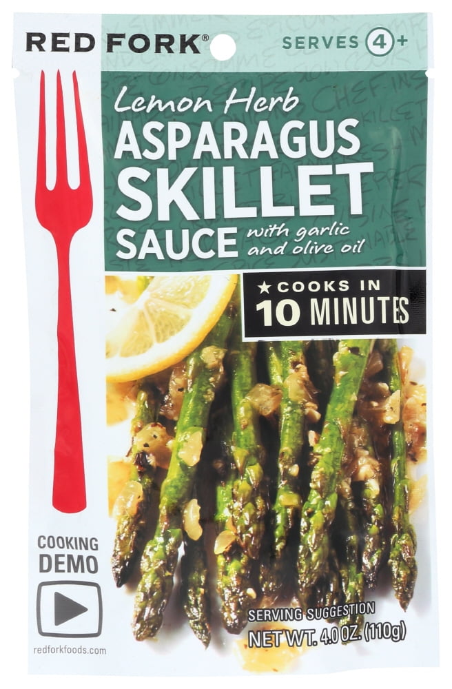 Red Fork Seasoning Sauce - Lemon Herbs Asparagus - Case Of 8 - 4 Oz.