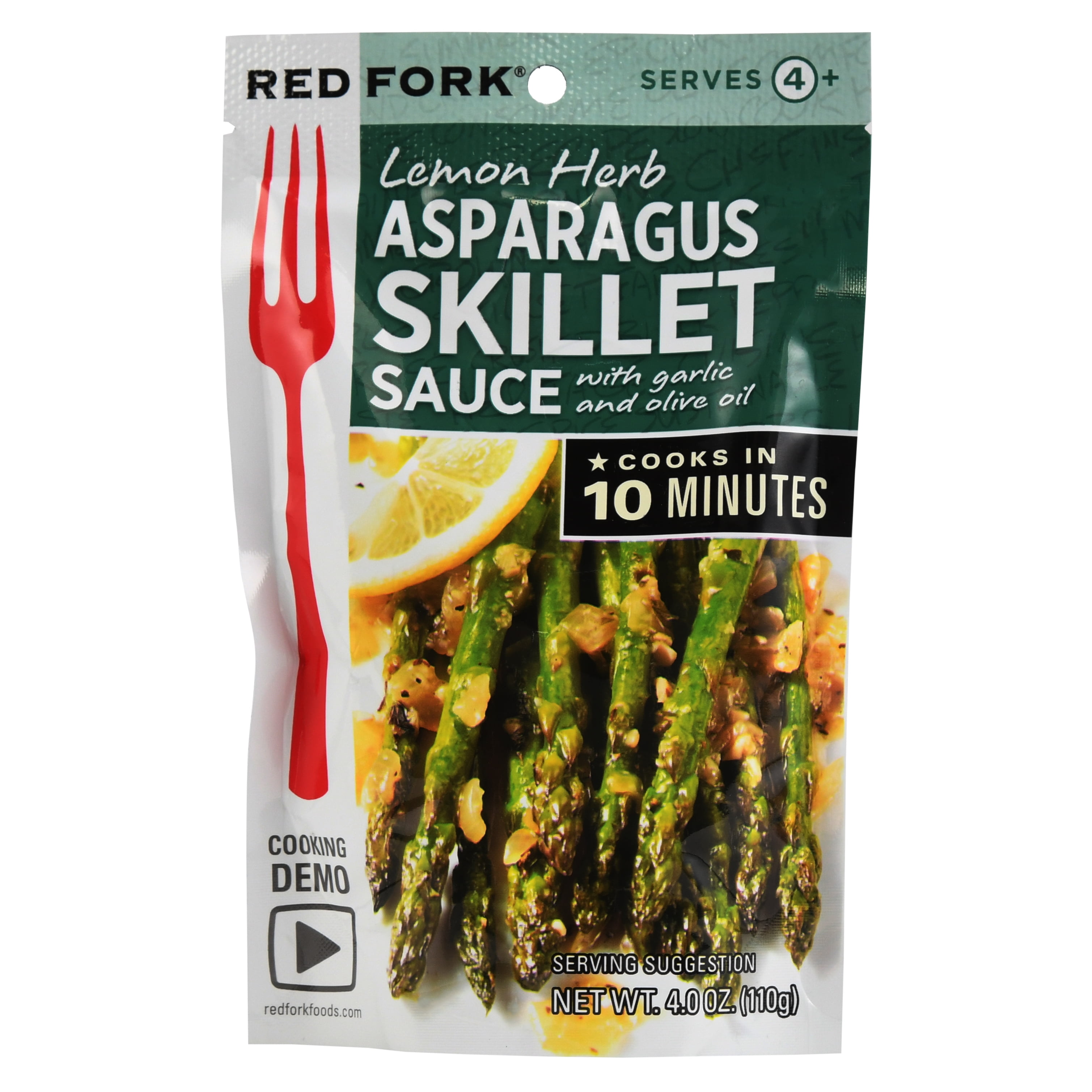 Red Fork Seasoning Sauce - Lemon Herbs Asparagus - Case Of 8 - 4 Oz.