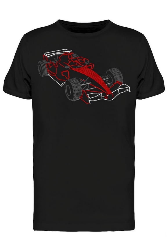 Red Formula Car T-Shirt Men -Image by Shutterstock, Male XX-Large