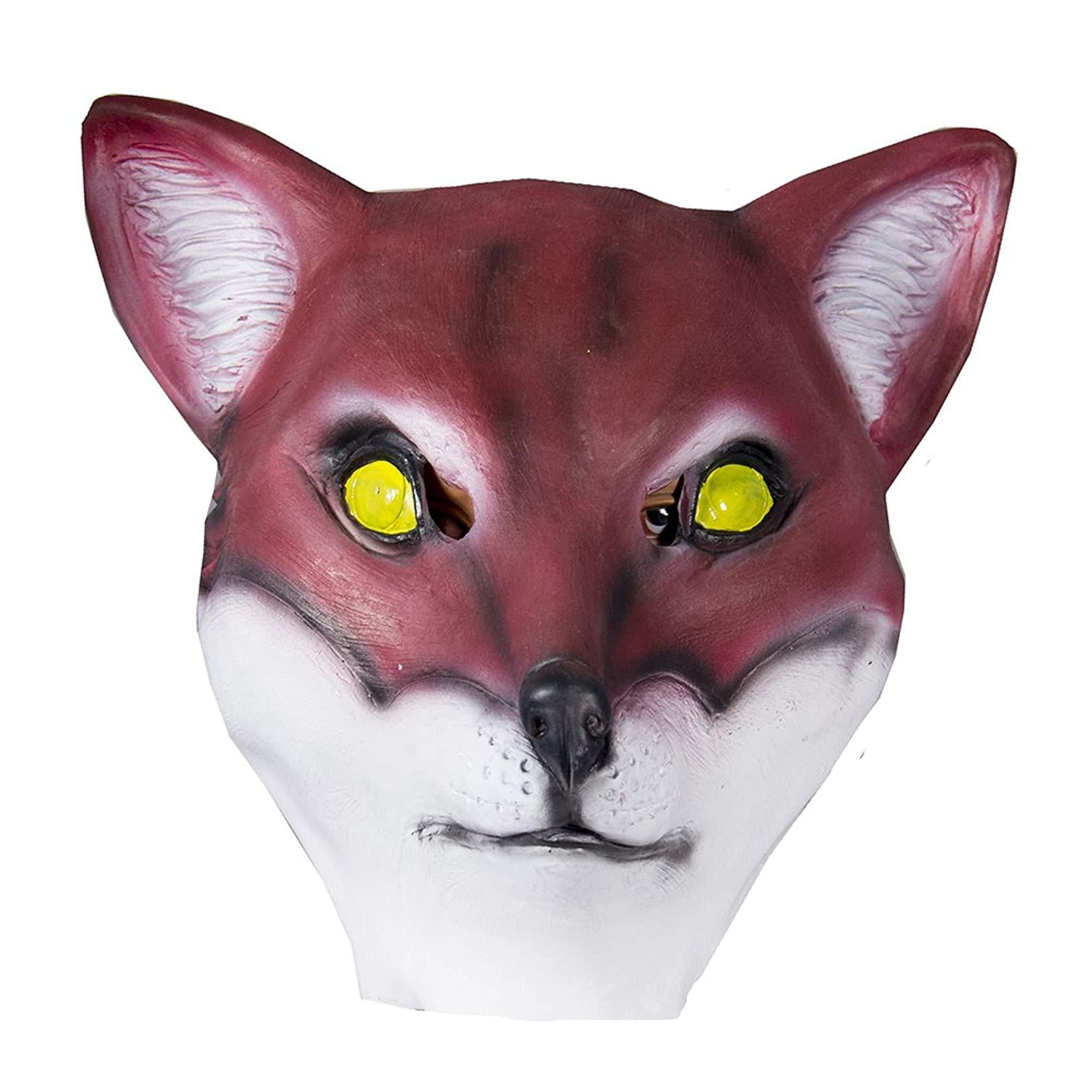 Therian Mask Fox Anime Decoration Moving Jaw Mascara Mardi Gras