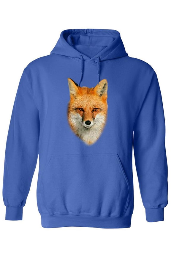 Red Fox Face Hoodie Women -SPIdeals Designs, Female Small