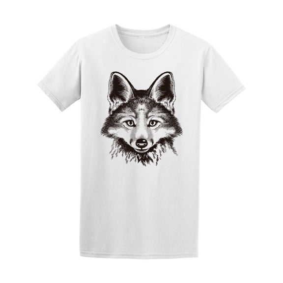 Red Fox Face Sketch T-Shirt Men -Image by Shutterstock, Male x-Large