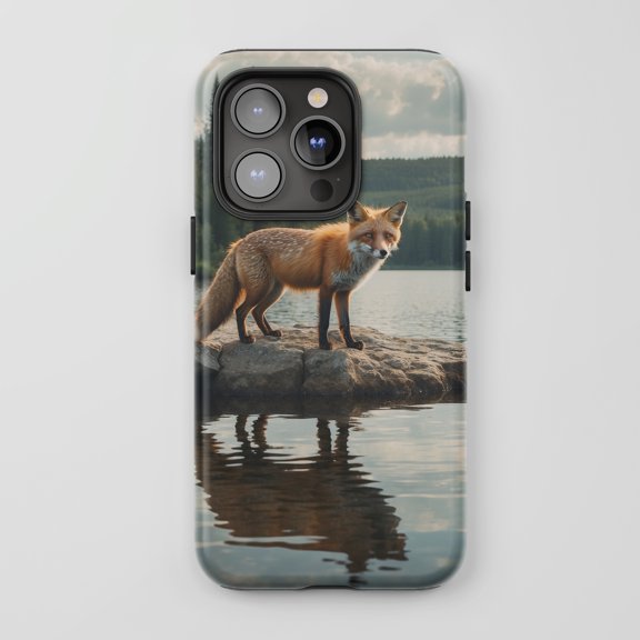 Red Fox For All iPhone Series Tough Phone Case Nature Wildlife Multi-color