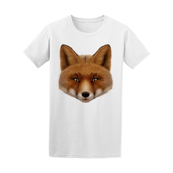 Red Fox Portrait T-Shirt Men -Image by Shutterstock, Male 4X-Large