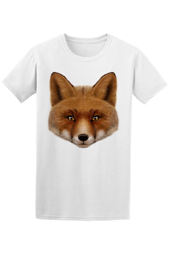 Red Fox Portrait T-Shirt Men -Image by Shutterstock, Male 4X-Large