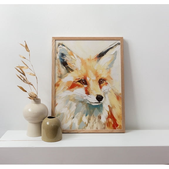 Red Fox Poster: Wildlife Wall Art, Unframed Poster Size 8x12