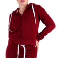 thumbnail image 1 of Red Fox Women's Casual Slim-Fit Fleece Full-Zip Athletic Hoodie Jacket with Pocket - Active, Running, Workout, 1 of 5
