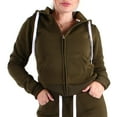 thumbnail image 1 of Red Fox Women's Casual Slim-Fit Fleece Full-Zip Athletic Hoodie Jacket with Pocket - Active, Running, Workout, 1 of 4