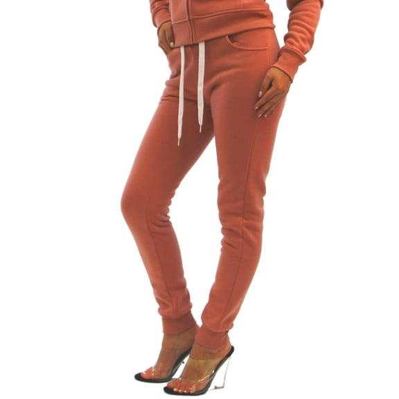 Red Fox Women's Slim-Fit Warm Comfy Fleece Jogger Sweatpants with Pockets - Athletic Running Workout Sports Pants