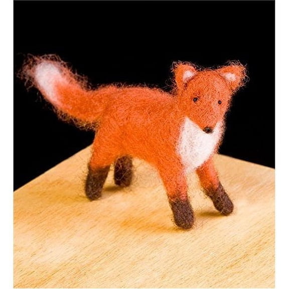 Red Fox Wool Needle Felting Craft Kit by WoolPets