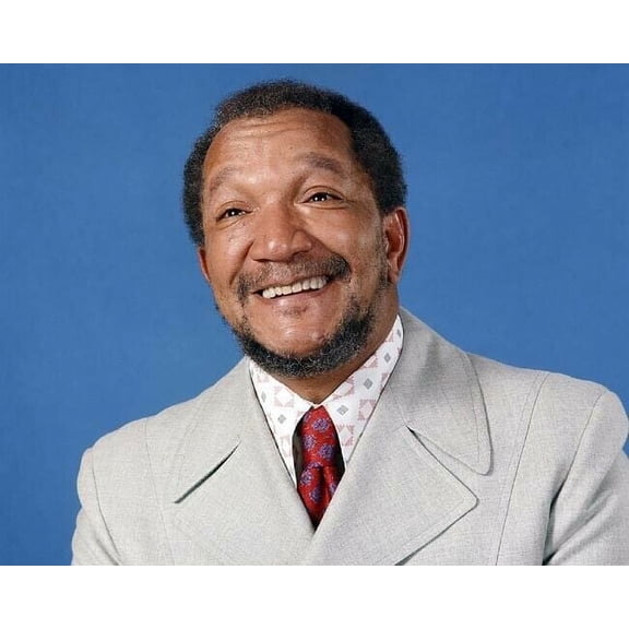 Red Foxx Sanford and Son star smiling publicity portrait 8x10 photo