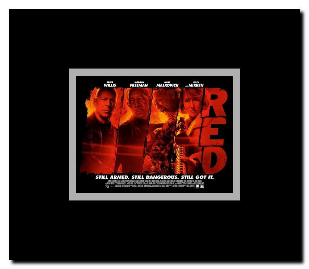 Red Framed Movie Poster